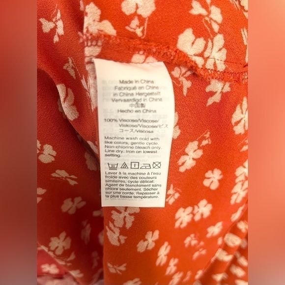 Madewell Button-Front Tie-Sleeve Retro Dress , sz 00 - Picture 10 of 10